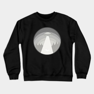 Human being abducted by a UFO Crewneck Sweatshirt